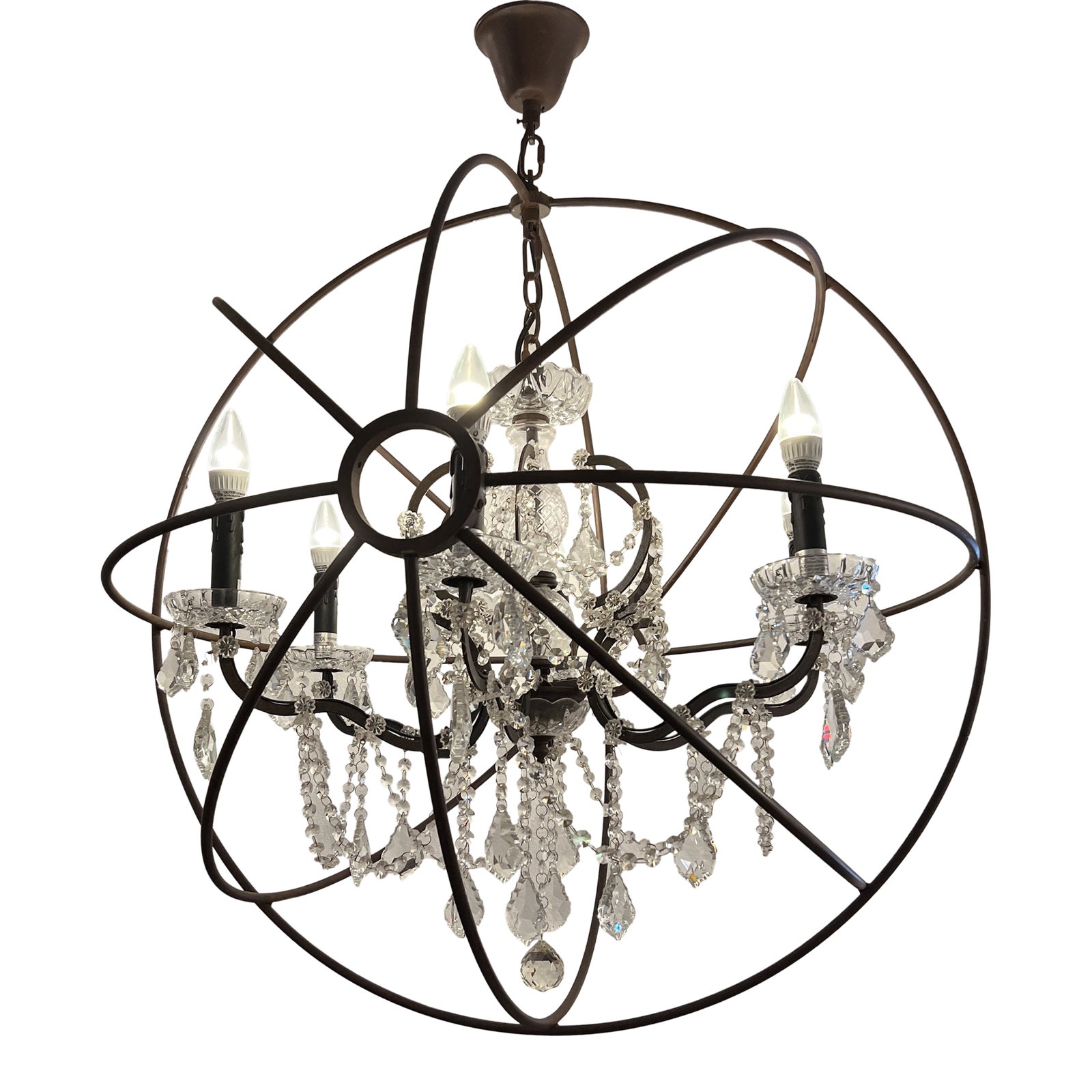 Restoration Hardware Timothy Oulton Foucault's Orb Crystal Six