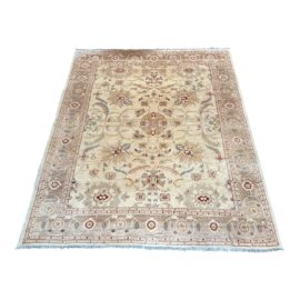 Turkish Oushak 100% Wool Handwoven Area Rug - 8′2″ × 10′3″