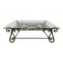 Vintage Bernhardt Wrought Iron and Glass Coffee Table