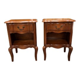 Angeles Furniture Deauville Provincial Nighstands, a Pair