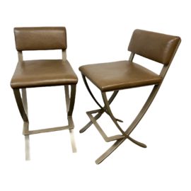 Charleston Forge Naples Counter Stools, a Set of Two. Original Price: $2,600