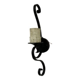 Rustic European One Arm Candelabra Wall Sconce