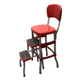 Cosco Red 2-Step Steel Retro Step Stool. Original Price: $80