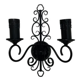 Double Arm Gothic Wall Sconce
