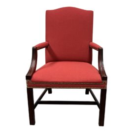 Baker Furniture Red Arm Chair
