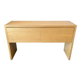 Custom Design Ash Waterfall Console Table. Original Price: $2,500