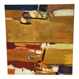 Richard Diebenkorn Style Painting "A Day at the Race"