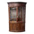 Winterther Bookmatched Two Piece Wood + Glass Display Cabinet. Original Price: $4,250