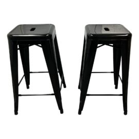Design Within Reach Tolix Xavier Pauchard Marais Counter Stools - a Pair. Original Price: $798