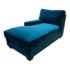NEW California Sofa Turquoise Velvet Chaise, Left Facing. Original Price: $2,063