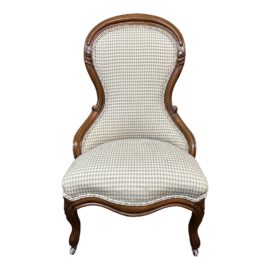 Antique Victorian Harp Back Side Chair