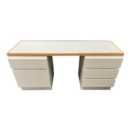 Murrua-Me 3 Piece White White Laminate Storage Desk