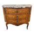 Antique Three Drawer Dresser With Marble Top