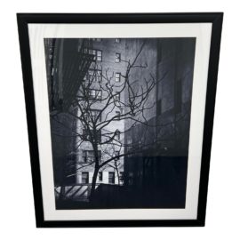 Decorative Black + White Alley Street Framed Print