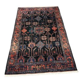 CB2 Eros Red + Blue Hand Knotted Rug. Original Price: $800