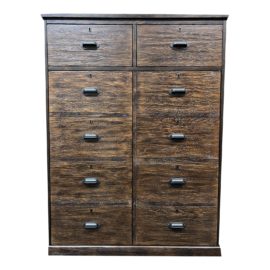 Pottery Barn Printer's Two-Drawer Storage Cabinet. Original Price: $999