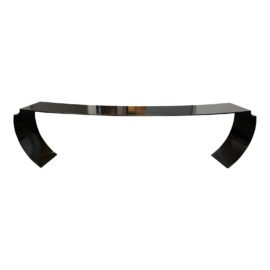 Custom Design Curved Metal Console Table