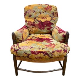 Lockhart Collection Custom Floral Cabot Lounge Chair