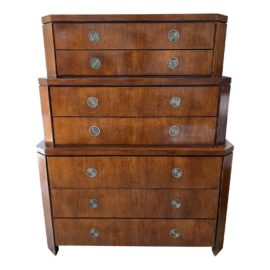 Charles Pfister for Baker Seven Drawer Primavera Highboy Dresser. Original Price: $7,500