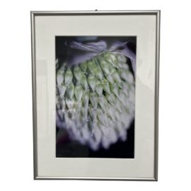 Custom Framed Necklace Floral Purple + White Photo