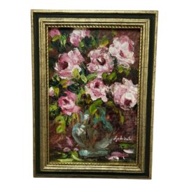 Olga De Uzibe Original Painting Floral Painting - Pink Flowers