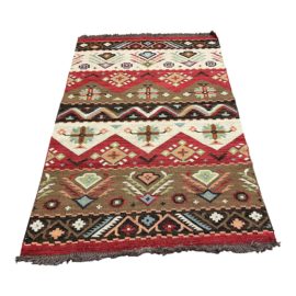 Handmade Kilim Area Rug - 5′1″ × 7′8″