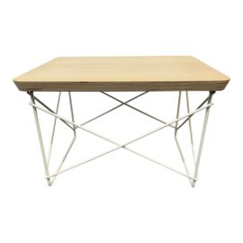 Eames Wire Base Low Table in Natural + White. Original Price: $295
