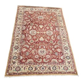 Vintage Tabriz Style Wool Area Rug - 6′1″ × 9′2″. Original Price: $3,600