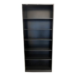 Hon Black Metal Adjustable Bookcase