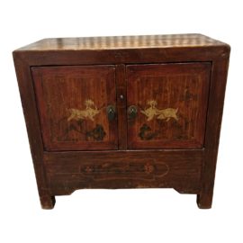 Vintage Chinoiserie Storage Cabinet