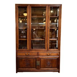 Nigel's Two-Piece Rosewood Display Cabinet