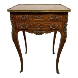 Antique French Louis XV Parquetry Dressing Table