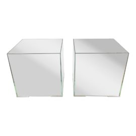 NEW Glas Italia Jean-Marie Massaud Illusion Side Tables, a Pair