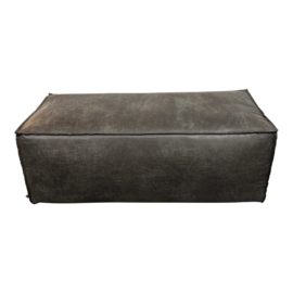 NEW Be Pure Home Rodeo Leather Ottoman