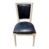 Made Goods French Louis XVI Style Leather Side Chair