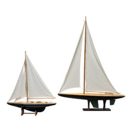 Vintage Model Sailboats, a Pair