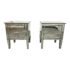 Pottery Barn Park Mirrored Two Drawer Nightstands, a Pair. Original Price: $1,000