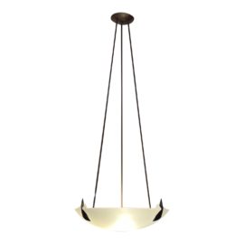 Johnson Art Studio Contemporary Glass + Metal Pendant