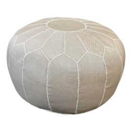 Serena & Lily Moroccan Linen Pouf. Original Price: $468
