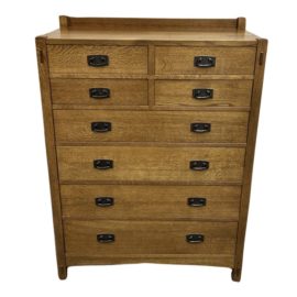 Stickley Furniture Mission Collection Chest Eight Drawer Highboy. Original Price: $8,474