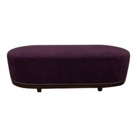 Sherill Collection Plum Velvet South Beach Bench. Original Price: $2,100