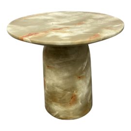 NEW Custom Design Vini Faux Marble Side Table - Onyx