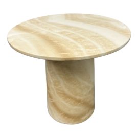 NEW Custom Design Vini Faux Marble Side Table - Cream