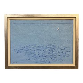 1992 Pierro Giunni "Picole Onde" Original Oil Painting. Original Price: 8,000