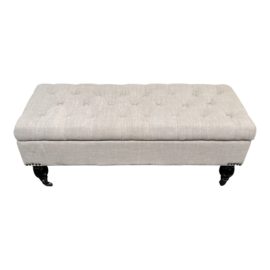 Steven Rhoades Custom Tufted Storage Ottoman. Original Price: $999