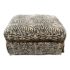 Jakara Custom Zebra Print Ottoman on Castors