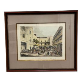 J. Pollard "The Royal Mails Preparing to Start" Engraving Print