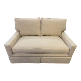 Hancock & Moore Custom Contemporary Loveseat. Original Price: $4,970