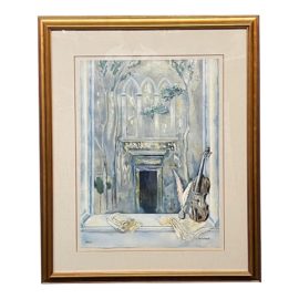 1986 Lev Meshberg "Vivaldi's Venice I" Etched Lithograph