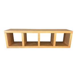 Contemporary Oak Shelf Credenza